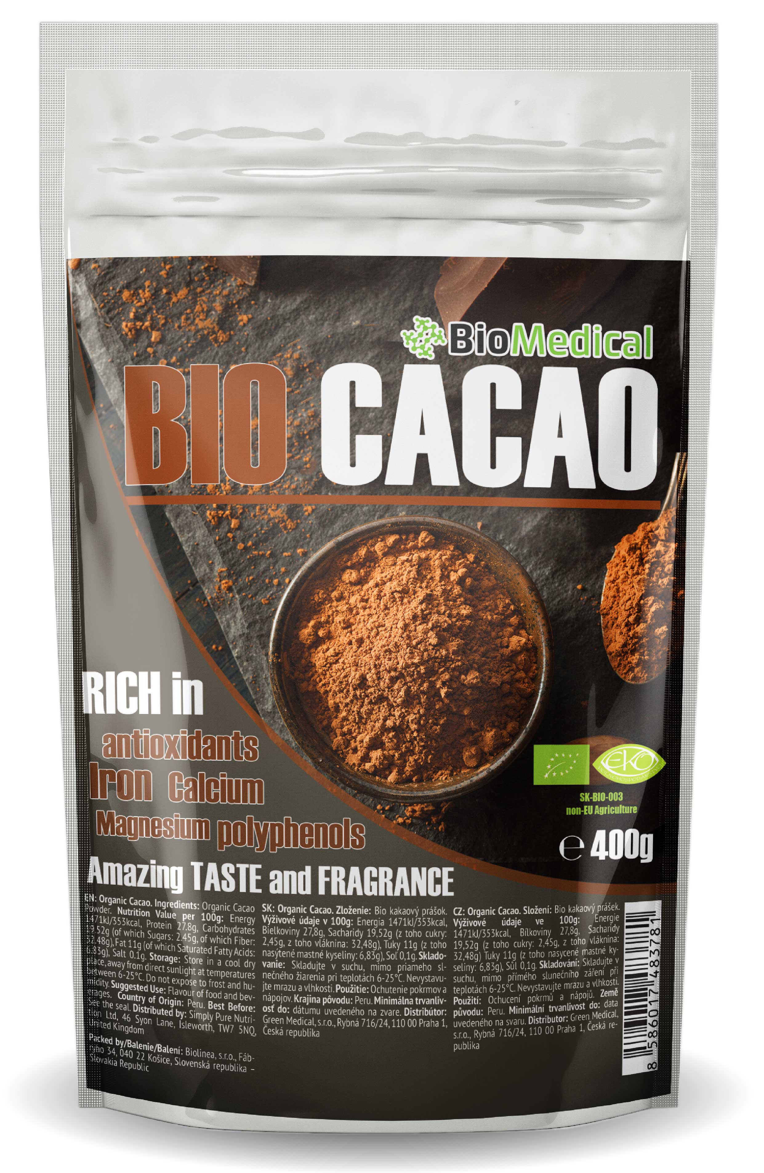 Bio Kakao Natural 400g Natural 400g