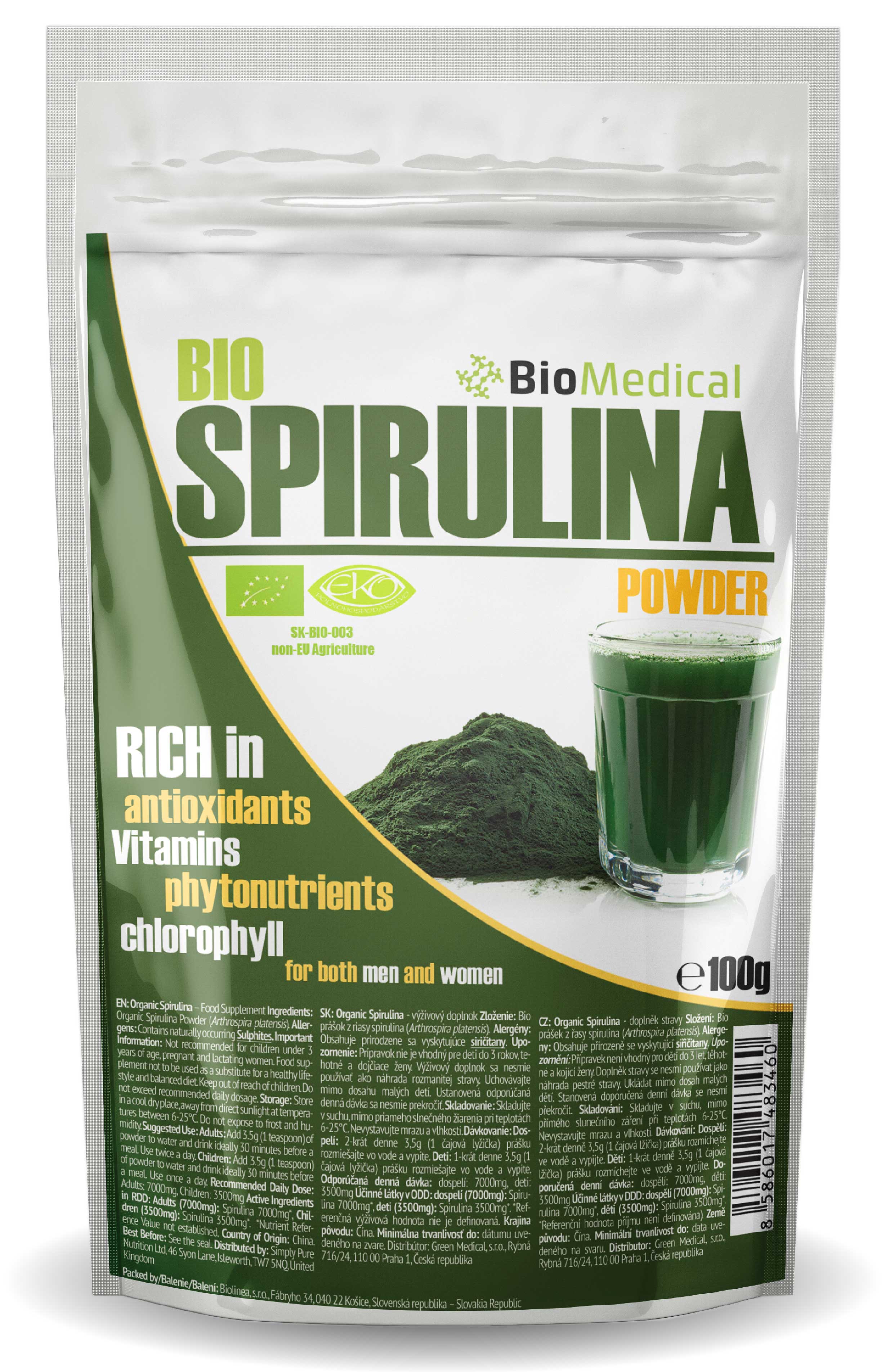 Bio Spirulina Natural 100g Natural 100g