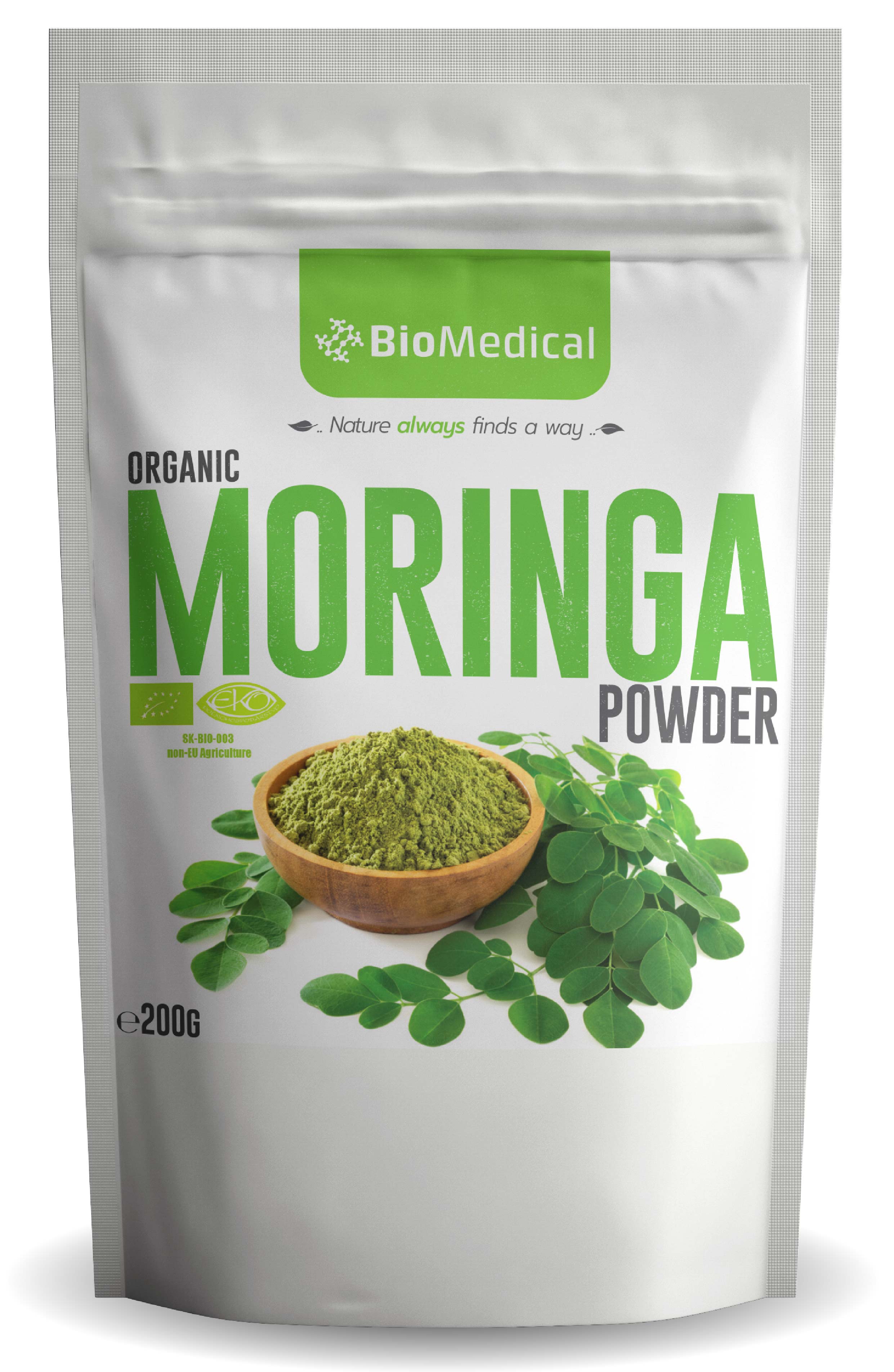 Organic Moringa Powder – Bio Moringa v prášku 200g 200g